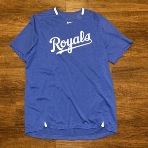 Nike Kansas City Royals T-shirt Dri-Fit Blue Men’s Size L Large - Picture 1 of 10