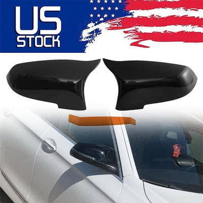 Tapa de repuesto de tapa de espejo negro brillante para BMW F10 F11 F18 F07 640i 2014-2018 Foto 1 de 4