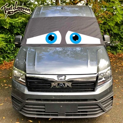 NEW VW crafter 2017+ Windscreen cover black out blind Frost Protect Eyes Blue - Image 1 of 4