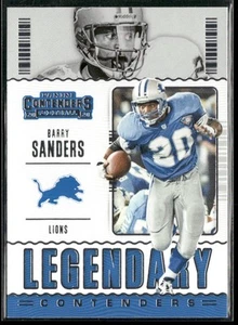 2020 Panini Contenders Barry Sanders Legendary Contenders Detroit Lions #LC-BSA - Picture 1 of 2