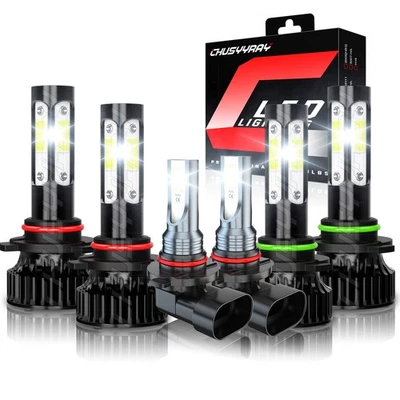 6000K For Ford EXPEDITION 2003-2006 6X LED Headlight + Fog Light Bulbs Combo Kit - Image 1 of 4