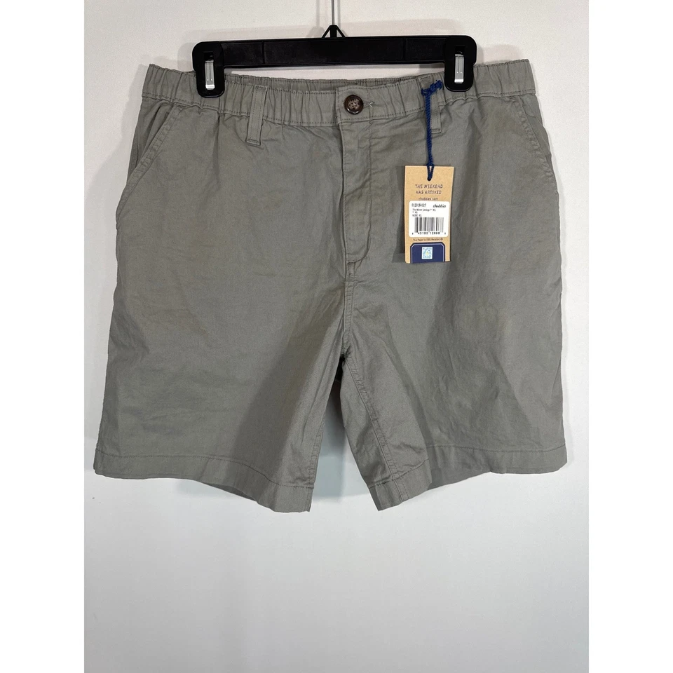 Chubbies The Silver Linings Shorts Gray Elastic Waist 7" Inseam Men's XL