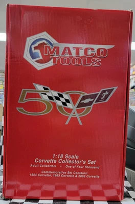 Matco Vetset 2003 3 corbetas fundidas a presión 1:18 1963 Sting Ray 1954 50 aniversario Foto 1 de 4