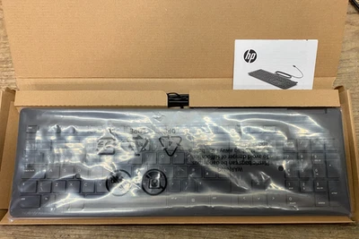 New HP USB Keyboard TPC-C001K Slim Built-in Smart Card Reader USCCID-UK Layout - Image 1 of 4