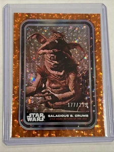 2023 Topps Star Wars Flagship ORANGE Foil Salacious B Crumb #D 177/299 ROTJ - Bild 1 von 3