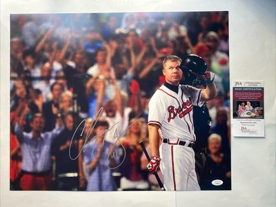 CHIPPER JONES Autographed Signed 16x20 Photo Picture Atlanta Braves Baseball COA - Image 1 of 2