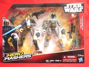 Figura de acción de Star Wars Hero Mashers BOBA FETT HAN SOLO paquete de 2 sin usar y en caja - Imagen 1 de 1