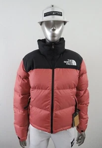 Womens The North Face 1996 Retro Nuptse Puffer 700-Down Hooded Jacket - Mahogany - Picture 1 of 14