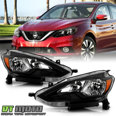 <TODO Negro> Faros para Nissan Sentra 2016-2019 faros halógenos izquierda+derecha Foto 1 de 4