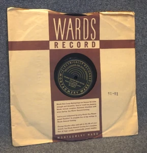 MONTGOMERY WARD 78 ELECTRICALLY RECORDED I'm Savin Sat Night Cliff Carlisle - Picture 1 of 4