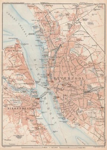 LIVERPOOL    1927  ORIGINAL ANTIQUE MAP England Great Britain ORIGINAL Map Plan - Picture 1 of 12