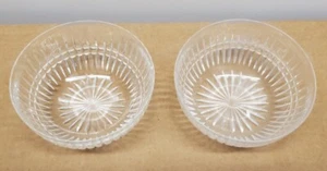 2 Cut Crystal Bowls Very Thin And Heavy 5 Inch Wide antique/vintage #2017 - Picture 1 of 12