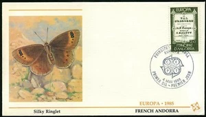 Andorra Fr 337-338,2 FDC.Michel 360-361. EUROPE CEPT-1985.Music Year.Butterflies - Picture 1 of 2