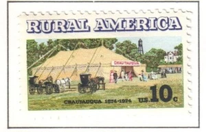 US 1973 Stamp, Rural America, Establishment of Chautauqua, Unused, Hinged - Picture 1 of 1