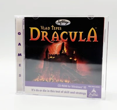 Vlad Tepes Dracula (PC CD ROM, 1998) by Soft Key Rare America Online AOL Version - Image 1 of 4