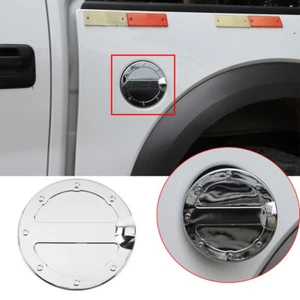 Chrome ABS Fuel Tank Cover Door Gas Filler Cap Cover Fit For Ford F150 2009-2014 - Bild 1 von 9