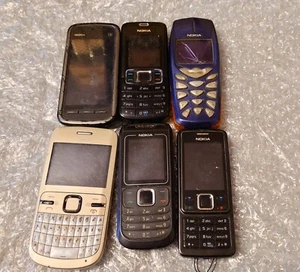Zestaw 6 telefonów Nokia - Nie działa - 3510i, 1680c-2, 3110c, 6300, C3-00, 5230 - Zdjęcie 1 z 7