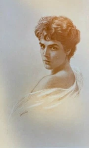 1907 Vintage Magazine Illustration Lady Randolph Churchill - Picture 1 of 2