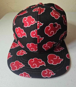 Cappellino Naruto Shippuden SnapBack Akatsuki nero rosso nuvola snapback Viz Media nuovo senza etichette! - Foto 1 di 9