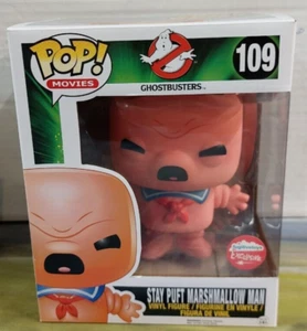 Ghostbusters Stay Puft Marshmallow Man Pink Fugitive Toys Exclusive Pop 109 - Picture 1 of 6