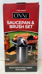 Juego de olla para salsa y cepillo para basar de acero inoxidable Onni para cocina y parrilla sin BPA - Imagen 1 de 9