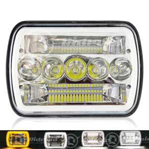 Faro LED de 7x6" DRL luz de giro ámbar para camioneta Nissan carrocería dura 240SX D21 NX - Imagen 1 de 12