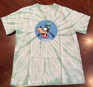 Disney Parks Goofy Grafik Batik grün Tee T-Shirt Erwachsene L Disneyland neu ohne Etikett - Bild 1 von 5