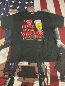 Vintage 1997 Drew Carey Show Warsaw Tavern Drinking Buzz Shirt Size XL - Picture 1 of 7