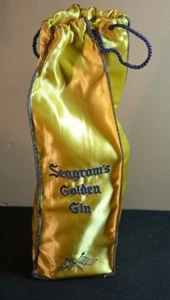 Vintage 1857 -  1957 Seagram's Golden Gin  Carry Drawstring Pouch Bag vintage  - Picture 1 of 12