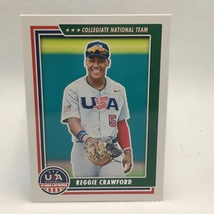 2022 Panini USA Stars & Stripes Reggie Crawford #5 Collegiate National Team RC - Picture 1 of 2