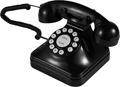 Corded Landline Telephone, Old Phone Crystal Clear Sound Vintage Landline Phone • 14.99€