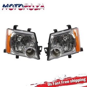 Halogen Headlight Assembly Left+Right Side For 2005-2015 Nissan Xterra - Picture 1 of 9