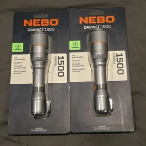 NEBO Davinci 1500Lumen Rechargeable and Waterproof Handheld Flashlight × 2 - Picture 1 of 4