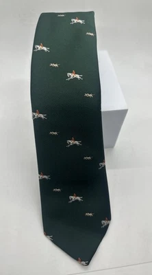 Corbata de cuello vintage de perro de caza caballo colección diseñador concejal Reed para hombre Foto 1 de 4