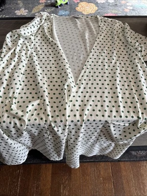 Cárdigan largo Lularoe grande a lunares verde blanco usado en excelente estado Foto 1 de 4