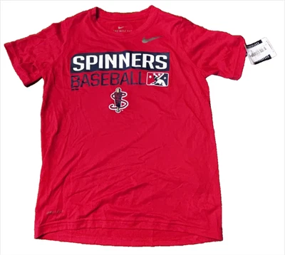 Nike dri-fit athletic cut Youth Lowell Spinners red t-shirt (011) - Image 1 of 4