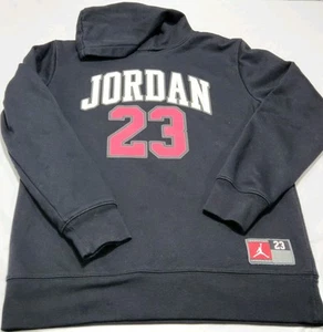 Air Jordan Boys 23 Youth Hoodie Sweatshirt Size XL 13-16 Yrs Black - Picture 1 of 7
