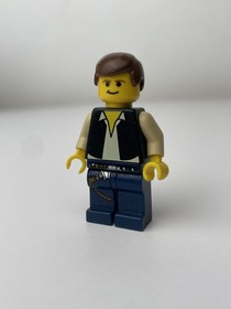 LEGO Star Wars Han Solo Minifigure 4501 Vintage Dark Blue Legs Great Condition