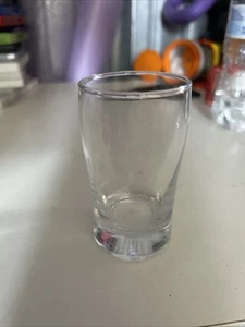 Vintage kleines Saftglas mit geripptem Boden 3 Rippen - Bild 1 von 7