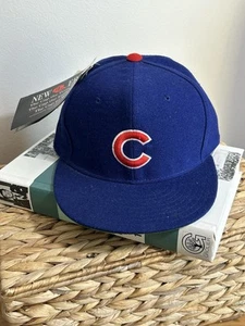 VTG 90's NEW ERA CHICAGO CUBS PRO MODEL 5950 DIAMOND 6 5/8 MLB HAT 100% Wool USA - Picture 1 of 11