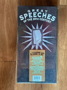 1991 Rhino Greatest Speeches Of The 20th Century 4 Cassette Set New Sealed - Picture 1 of 6