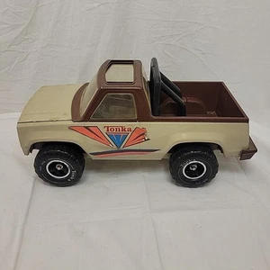 1979 Tonka Bronco Pickup Truck 18" Pressed Steel Brown Sample Prototype - Imagen 1 de 8