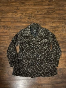 Me Jane braun Leopardenmuster Damen Mantel Jacke Misses Größe L - Bild 1 von 6