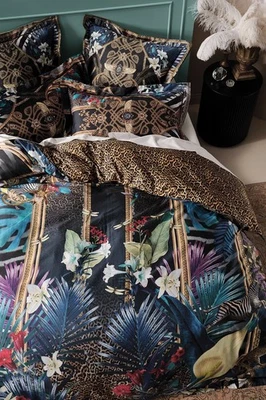 Camilla 6pc Rainbow Room QU Quilt Cover Set + 2 Euro & Large Square Silk Cushion - Image 1 of 4