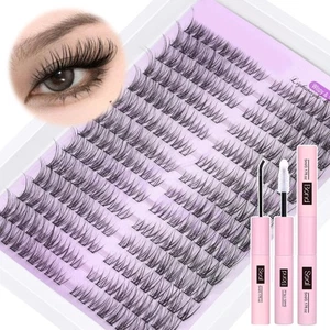 Wispy Lash Extension Kit Natural Lash Clusters Kit DIY Eyelash Extensions Kit... - Picture 1 of 6