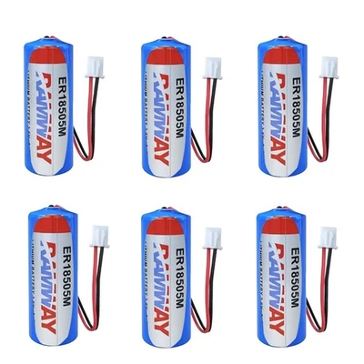 6PCS for Fanso ER18505M 3.6V A 3500mAh Non-rechargeable Battery with White Plug - Image 1 of 4
