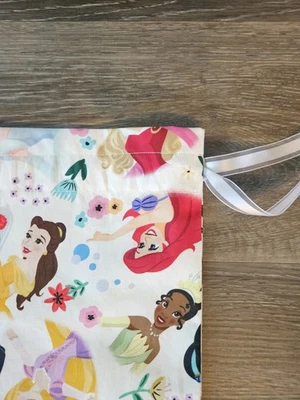 Handmade Gift BAG Med/Large Disney Females/Princess on white  21x20inches - Image 1 of 4