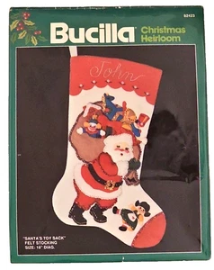 Bucilla 'Sacco Giocattolo di Babbo Natale' Calza in Feltro 18" - Foto 1 di 12