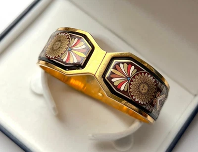 Brazalete MICHAELA FREY WILLE Retro Vintage Esmalte Cierre Diseño Sol Talla S/M Foto 1 de 4