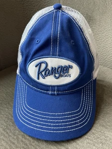 Ranger Boats Trucker Hat Mesh Back Adjustable Snapback Baseball Cap Blue White - Picture 1 of 6